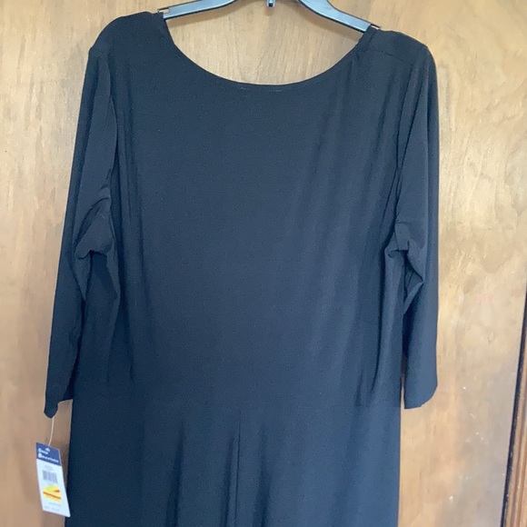 Plus size chaps dress knot front black with stretch party size 18W - Picture 8 of 15